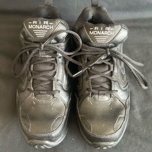 Nike Air Monarch Black Athletic Shoes